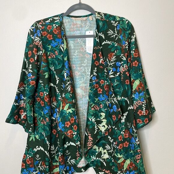 Soft Surroundings Cottage Garden Topper Open Front Cardigan Size Small - Picture 3 of 8